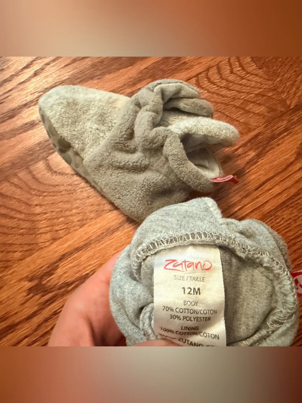 Zutano Fleece Baby Booties - Soft Non-Slip Kids Shoes